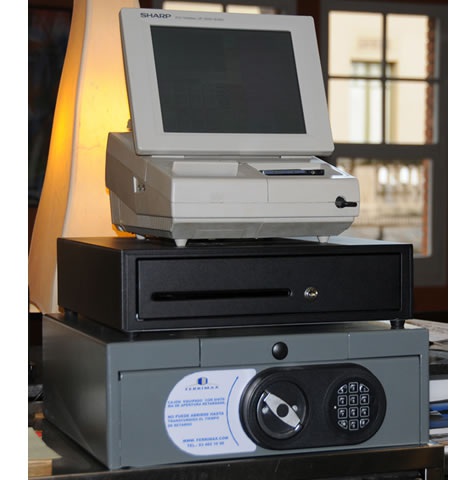 Cajón Anti-atraco bajo caja registradora